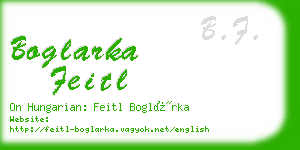 boglarka feitl business card